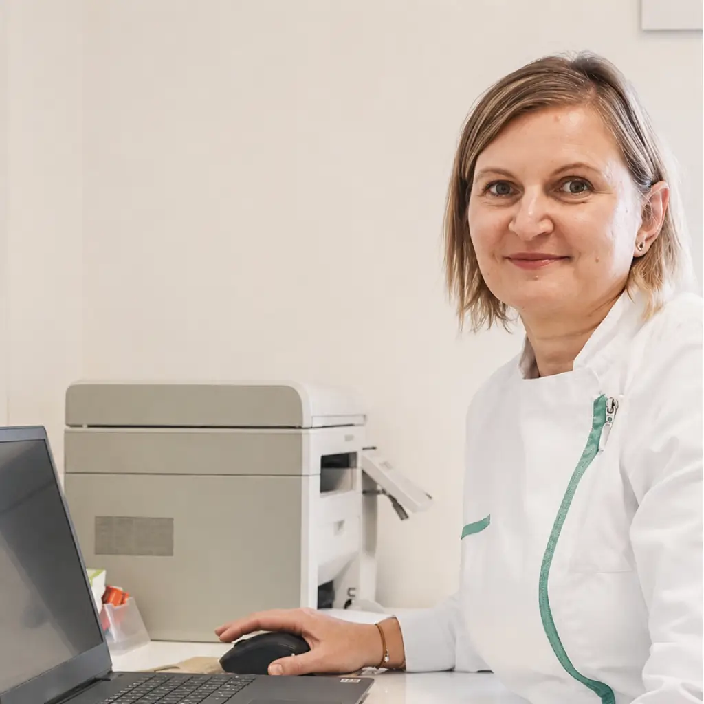 Dr. Irena Lušičić u ordinaciji